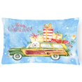 thumbnail image 1 of Carolines Treasures CK2395PW1216 Merry Christmas Bichon Fris? Canvas Fabric Decorative Pillow  12H x16W multicolor, 1 of 3