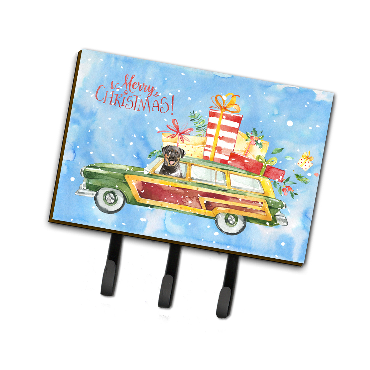 Carolines Treasures CK2417TH68 Merry Christmas Rottweiler Leash or Key