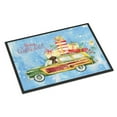 thumbnail image 1 of Merry Christmas Chocolate Labrador Retriever Door Mat, 1 of 4