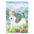 thumbnail image 1 of Carolines Treasures CK2513GF Mountian Flowers Fox Terrier Flag Garden Size  Small multicolor, 1 of 3