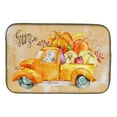 thumbnail image 1 of Carolines Treasures CK2678DDM Fall Harvest White Poodle Dish Drying Mat 14 x 21" multicolor, 1 of 7