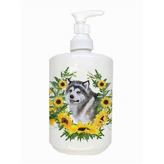 Carolines Treasures CK2830SOAP Alaskan Malamute Ceramic Soap Dispenser
