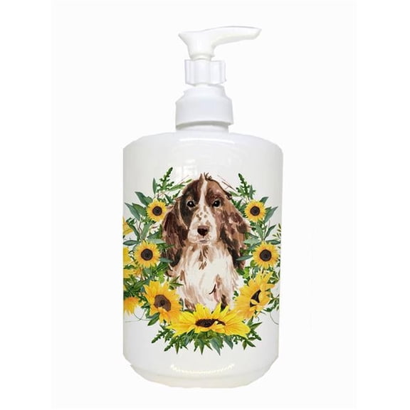 Carolines Treasures CK2947SOAP Brown Parti Cocker Spaniel Ceramic Soap Dispenser