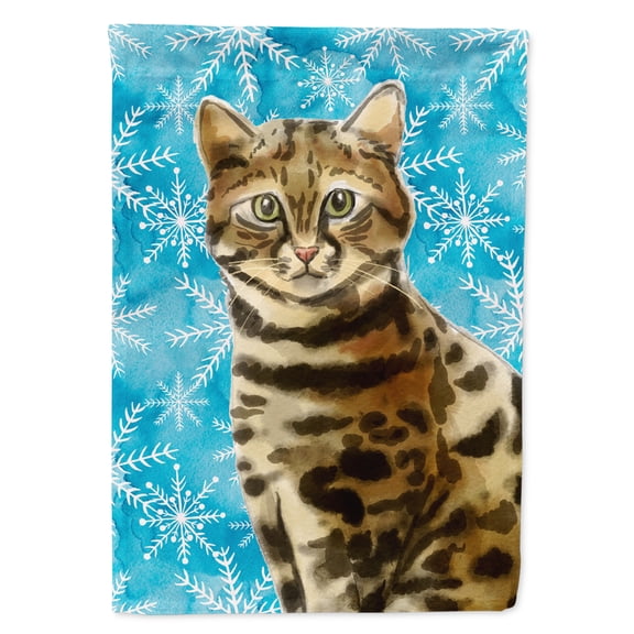 Bengal Winter Snowflake Garden Flag