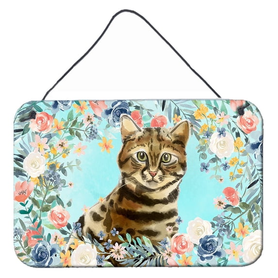 Carolines Treasures CK3389DS812 Bengal Spring Flowers Wall or Door Hanging Prints 8x12 multicolor