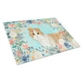 thumbnail image 1 of Carolines Treasures CK3397LCB Scottish Fold Spring Flowers Glass Cutting Board Large, 12H x 16W, multicolor, 1 of 4