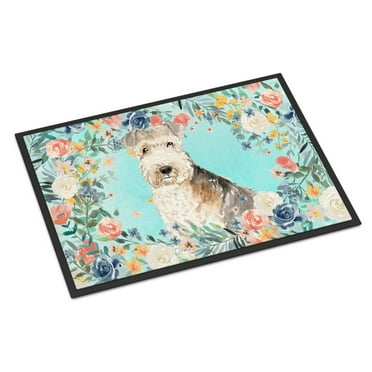 Carolines Treasures CK3420MAT Lakeland Terrier Door Mat Indoor Rug or Outdoor Welcome Mat 18x27 Doormat 27"L x 18"W
