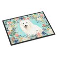 thumbnail image 1 of Carolines Treasures CK3422MAT Japanese Spitz Door Mat Indoor Rug or Outdoor Welcome Mat 18x27 Doormat 27"L x 18"W, 1 of 4