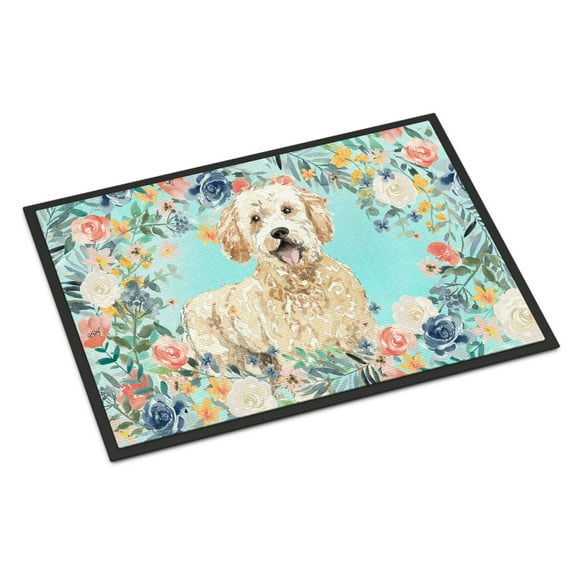 Carolines Treasures CK3426JMAT Goldendoodle Door Mat Indoor Rug or Outdoor Welcome Mat 24x36 Doormat 36"L x 24"W