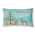thumbnail image 1 of Carolines Treasures CK3473PW1216 Mexican Hairless Dog Christmas Tree Canvas Fabric Decorative Pillow, 12H x16W,, 1 of 4