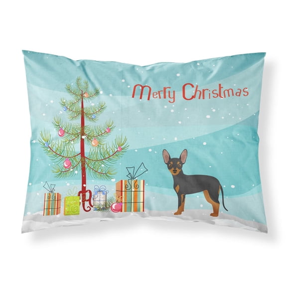 Prague Ratter Christmas Tree Fabric Standard Pillowcase