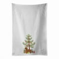 thumbnail image 1 of Carolines Treasures CK3486WTKT 28 x 19 in. Unisex Small Greek Domestic Dog Kokoni Christmas Tree White Dish Towels Kitchen Towel - Set of 2, 1 of 3