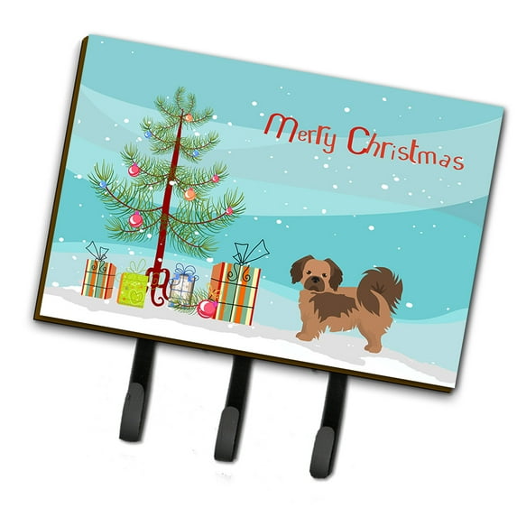 Tibetan Spaniel Christmas Tree Leash or Key Holder