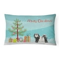 thumbnail image 1 of Carolines Treasures CK3489PW1216 Tibetan Terrier Christmas Tree Canvas Fabric Decorative Pillow, 12H x16W, multicolor, 1 of 4