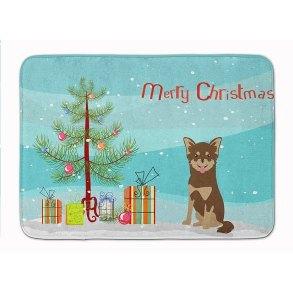 Carolines Treasures CK3496RUG Chihuahua Christmas Tree Machine Washable Memory Foam Mat 19Hx27W multicolor