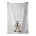 thumbnail image 1 of Odis Odessa Domestic Ideal Dog Christmas Tree White Kitchen Towel Set of 2 19 in x 28 in, 1 of 3