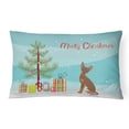 thumbnail image 1 of Brown Prague Ratter Christmas Tree Canvas Fabric Decorative Pillow, 1 of 4