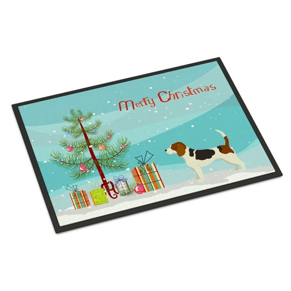 Carolines Treasures CK3519JMAT Beagle Christmas Tree Door Mat Indoor Rug or Outdoor Welcome Mat 24x36 Doormat 36"L x