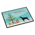 thumbnail image 1 of Carolines Treasures CK3535JMAT Doberman Pinscher Christmas Tree Door Mat Indoor Rug or Outdoor Welcome Mat 24x36 Doormat, 1 of 4