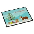 thumbnail image 1 of Carolines Treasures CK3536MAT English Bulldog Christmas Tree Door Mat Indoor Rug or Outdoor Welcome Mat 18x27 Doormat, 1 of 4