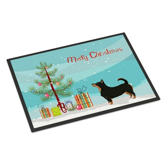 Carolines Treasures CK3550MAT Lancashire Terrier Christmas Tree Door Mat Indoor Rug or Outdoor Welcome Mat 18x27 Doormat