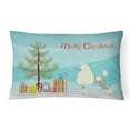 thumbnail image 1 of Carolines Treasures CK3556PW1216 Poodle Christmas Tree Canvas Fabric Decorative Pillow, 12H x16W, multicolor, 1 of 4