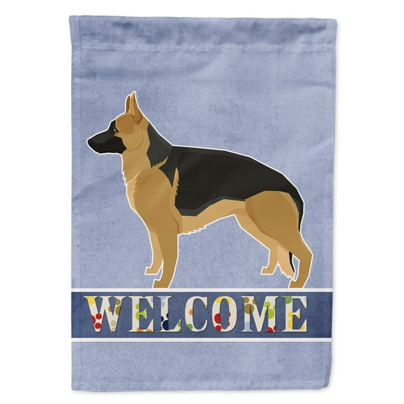Carolines Treasures CK3599GF German Shepherd Welcome Flag Garden Size  Small multicolor