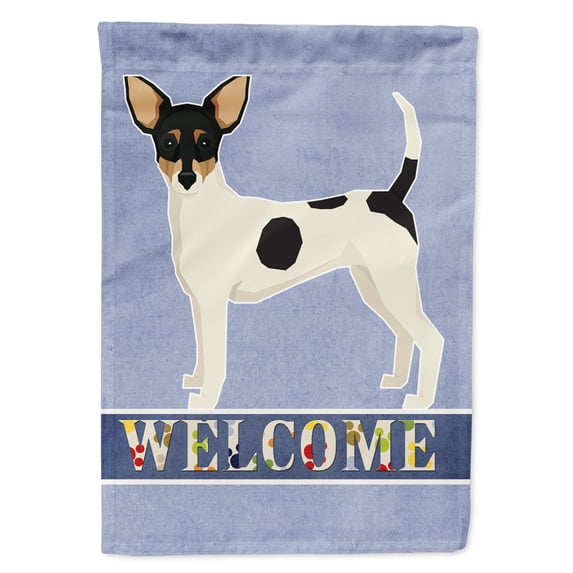Toy Fox Terrier Welcome Garden Flag