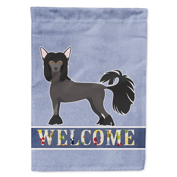 Chinese Crested Welcome Garden Flag