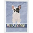 thumbnail image 1 of Carolines Treasures CK3692CHF Black and White French Bulldog Welcome Flag Canvas House Size  Large multicolor, 1 of 4