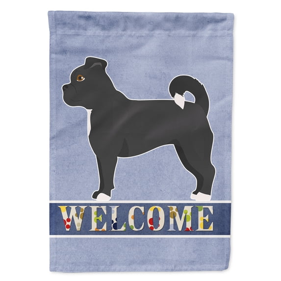 Black Chug Welcome Garden Flag