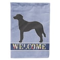 thumbnail image 1 of Carolines Treasures CK3743GF Black Goldador Welcome Flag Garden Size  Small multicolor, 1 of 3