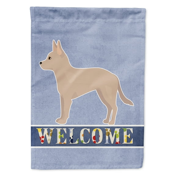 Carolines Treasures CK3748GF Tan Jackhuahua Welcome Flag Garden Size Small multicolor