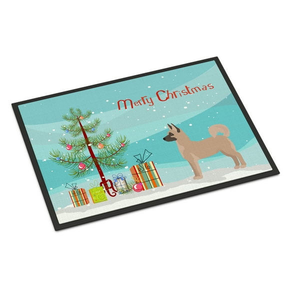 Carolines Treasures CK3799JMAT Akita Shepherd Christmas Tree Door Mat Indoor Rug or Outdoor Welcome Mat 24x36 Doormat