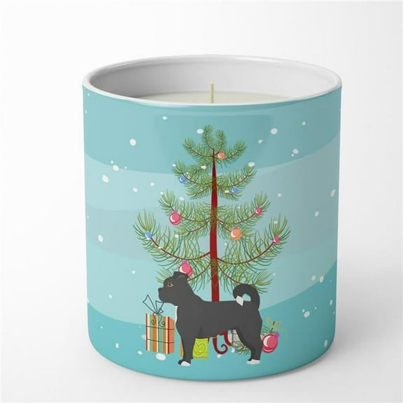 Carolines Treasures CK3820CDL 3.75 x 3.25 in. Unisex Black Chug Christmas Tree 10 oz Decorative Soy Candle