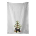 thumbnail image 1 of Carolines Treasures CK3820WTKT 28 x 19 in. Unisex Black Chug Christmas Tree White Dish Towels Kitchen Towel - Set of 2, 1 of 3
