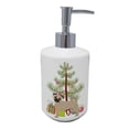 thumbnail image 1 of Carolines Treasures CK3821SOAP 7 x 3.5 in. Unisex Fawn Chug Christmas Tree Ceramic Soap Dispenser, 1 of 1