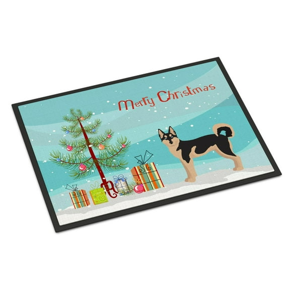 Carolines Treasures CK3831MAT Gerberian Shepsky 2 Christmas Tree Door Mat Indoor Rug or Outdoor Welcome Mat 18x27