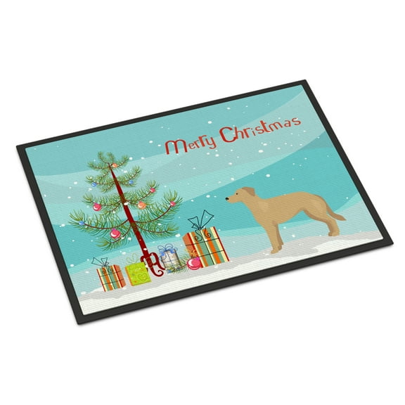 Carolines Treasures CK3834MAT German Sheprador 1 Christmas Tree Door Mat Indoor Rug or Outdoor Welcome Mat 18x27 Doormat