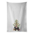 thumbnail image 1 of Black Mal-Shi Christmas Tree White Kitchen Towel Set of 2 19 in x 28 in, 1 of 3