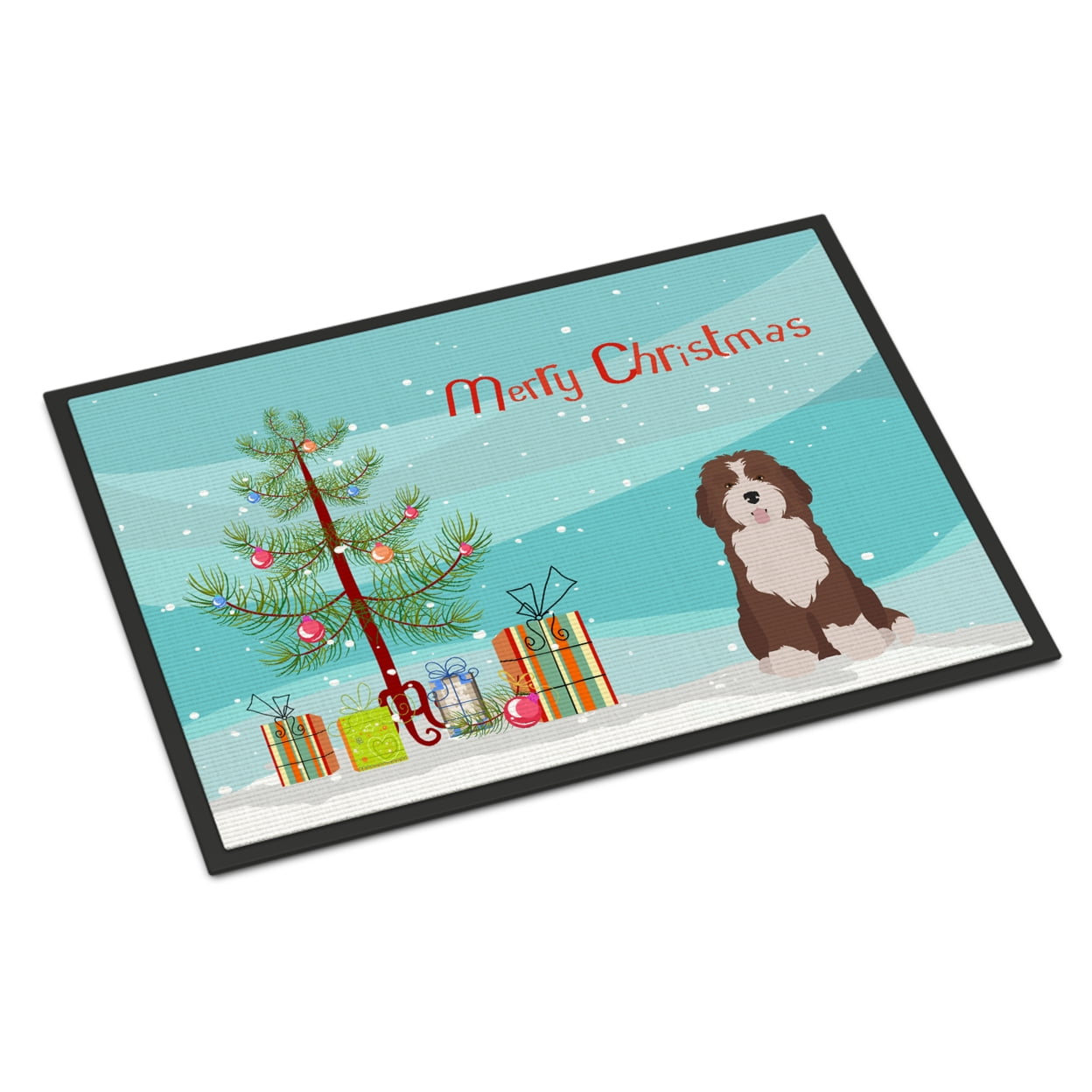 Carolines Treasures CK3886JMAT Bernedoodle 2 Christmas Tree Door Mat Indoor Rug or Outdoor Welcome Mat 24x36 Doormat