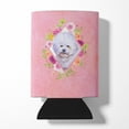 thumbnail image 1 of Carolines Treasures CK4120CC Bichon Fris? Design2 Pink Flowers Can or Bottle Hugger Can Hugger multicolor, 1 of 5