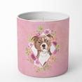 thumbnail image 1 of Carolines Treasures CK4208CDL Staffie Bull Terrier Soy Candle 10 oz Decorative Gift Scented Soy Candles for Home Pink, 1 of 2