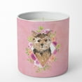 thumbnail image 1 of Carolines Treasures CK4220CDL Norwich Terrier Soy Candle 10 oz Decorative Gift Scented Soy Candles for Home Pink Flowers, 1 of 2