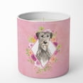 thumbnail image 1 of Carolines Treasures CK4231CDL Irish Wolfhound Soy Candle 10 oz Decorative Gift Scented Soy Candles for Home Pink Flowers, 1 of 2
