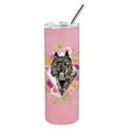 thumbnail image 1 of Carolines Treasures CK4256TBL20 Bouvier des Flandres Pink Flowers Stainless Steel 20 oz Skinny Tumbler 20 oz multicolor, 1 of 4