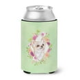 thumbnail image 1 of Carolines Treasures CK4287CC Long Hair Chihuahua Green Flowers Can or Bottle Hugger Can Hugger multicolor, 1 of 5