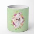 thumbnail image 1 of Carolines Treasures CK4287CDL Long Hair Chihuahua Soy Candle 10 oz Decorative Gift Scented Soy Candles for Home Green, 1 of 2