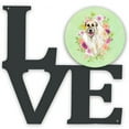 thumbnail image 1 of Carolines Treasures CK4313WALV Irish Wolfhound Green Flowers Metal Wall Artwork LOVE 12X12 multicolor, 1 of 2