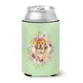 thumbnail image 1 of Carolines Treasures CK4349CC Tibetian Mastiff Puppy Green Flowers Can or Bottle Hugger Can Hugger multicolor, 1 of 5